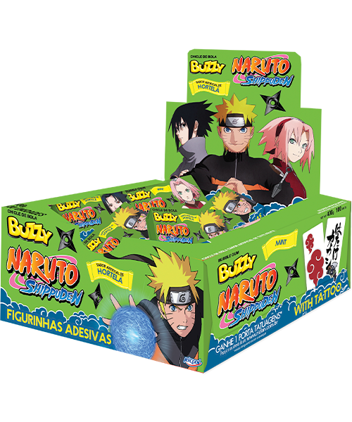 Chiclete Buzzy Hortelã Naruto | Avanci Brasil - Avanci Brasil