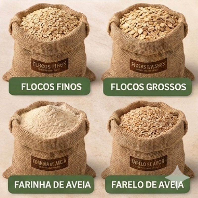 Aveia 3kg (Flocos, Farelo ou Farinha) Natural e Versátil - Mundo ...