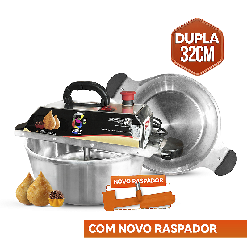 MASSAS E DOCES- Misturadora DUPLA POLIDA 32cm - A melhor