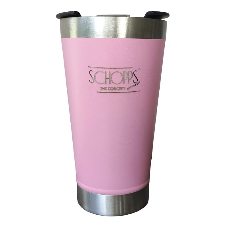 Copo Térmico Vaccum Schopps 493ml - Rosa