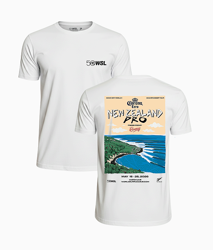 Camiseta WSL Poster New Zealand Pro - WSL OFICIAL STORE