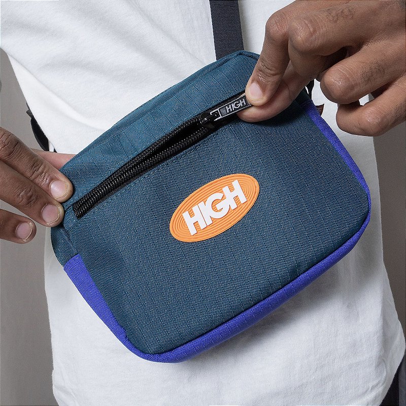 HIGH WAIST BAG HTS NIGHT GREEN/BLUE MELEVALOGO