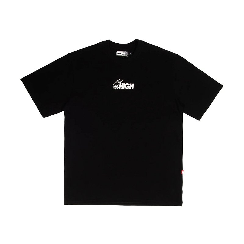 HIGH TEE FREDDY FLAMES BLACK - - MELEVALOGO