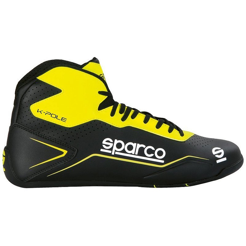 thumbnail image 2 of Sparco K-Pole Karting Shoes - Modern Kart Boots Size 45 Black For Go Kart Racing & Motorsports 2 of 4