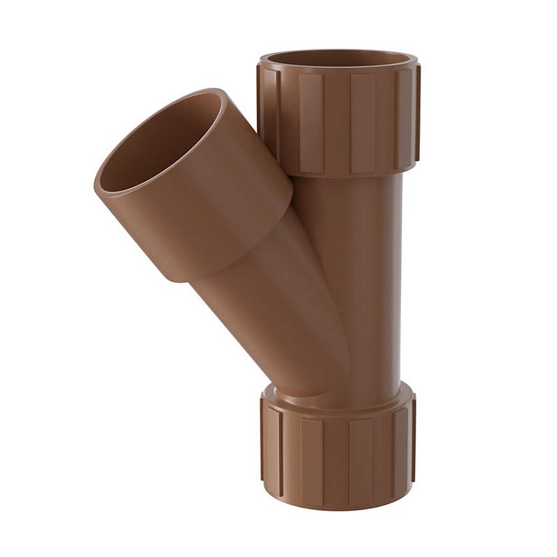 Junção Y 3 Polegadas Junção Junta Y Conexão Soldável PVC Marrom 32mm Estrela - BARADEL ...