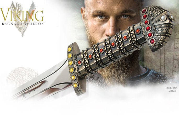 Espada Viking Ragnar Lothbrok Nórdica Sword - Tenda Medieval