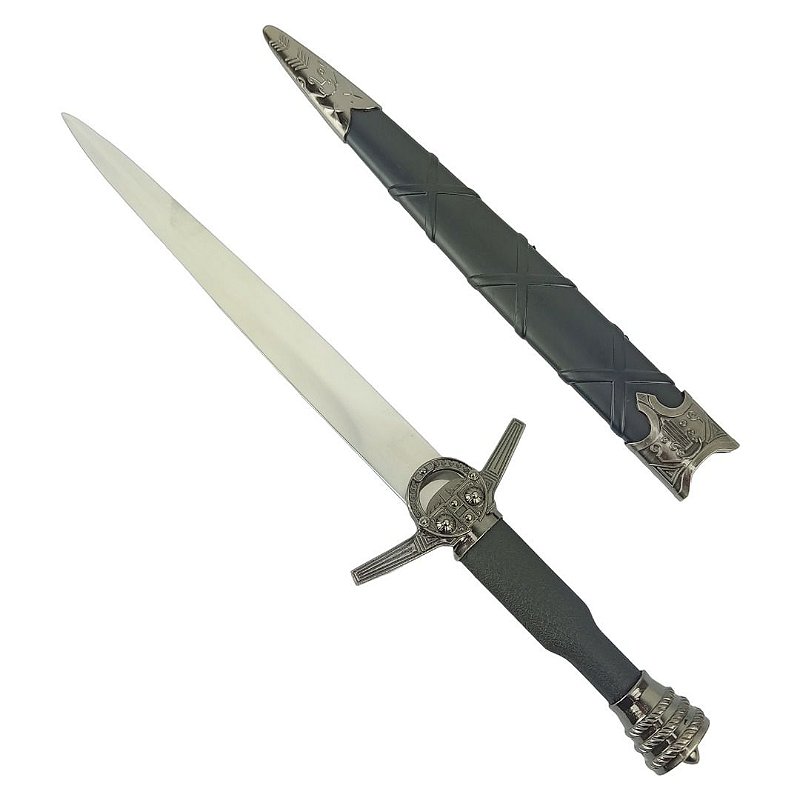 Adaga Punhal de Aço The Witcher Medieval Templária - Tenda Medieval