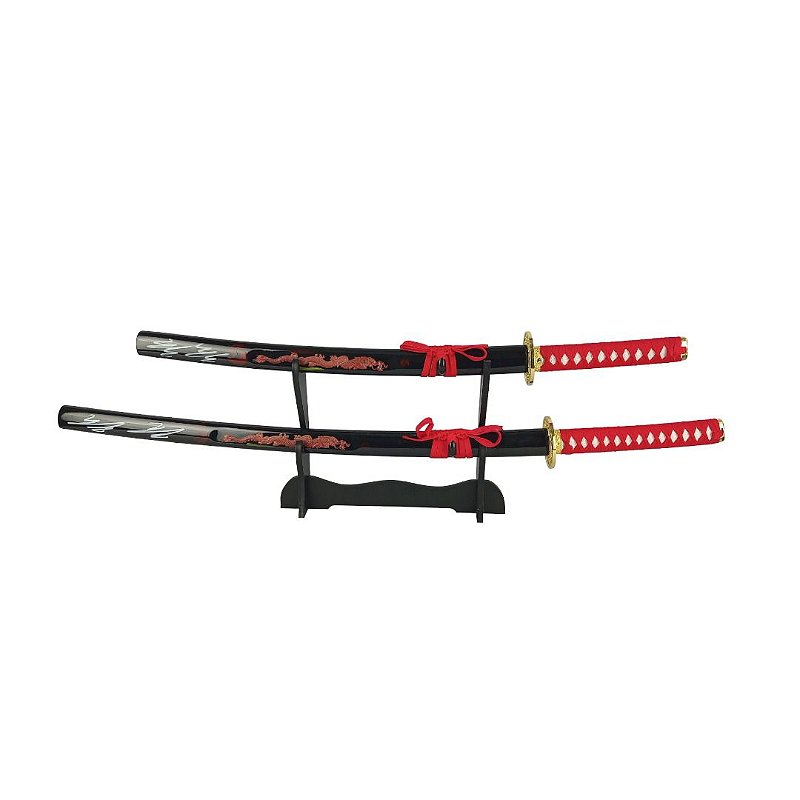 Kit Katana Wakizashi Dragão - Beleza e Tradição 🐉🗡️ - Tenda