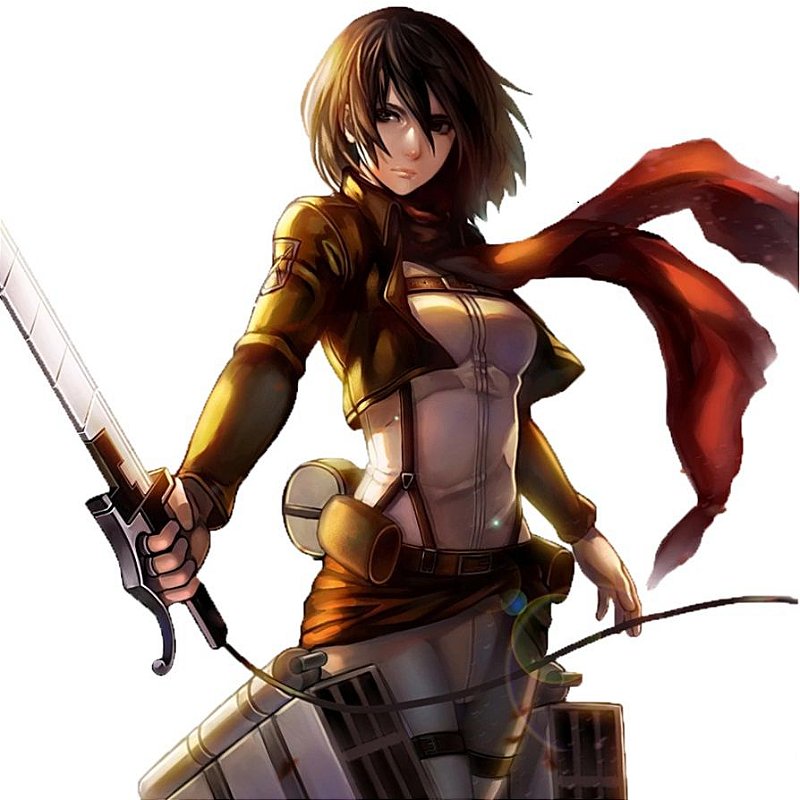Espada Katana Mikasa Ackerman Attack on Titan Em Aço - Tenda Medieval