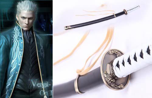 Katana Yamato Devil May Cry Vergil Aço Espada Coleção - Tenda Medieval