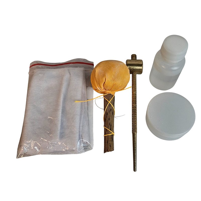 Kit Limpeza Katana Óleo Choji Uchiko Martelo de Cobre | Tenda