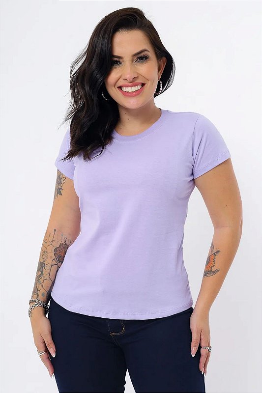 T-SHIRT LISA - LAVANDA - Da Mari Modas