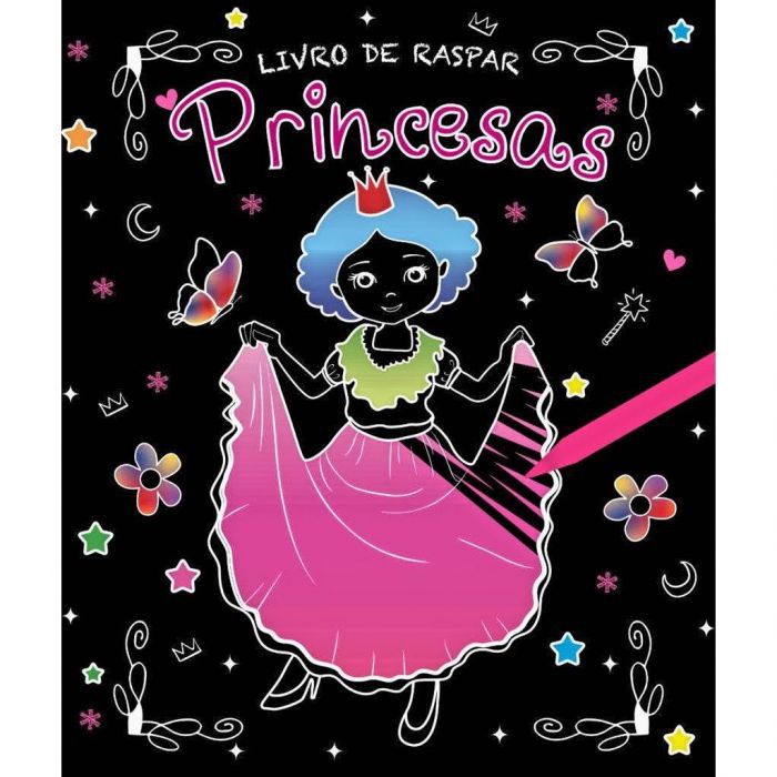 Livro colorir Princesas ( Raspar e revelar ) - Animagias