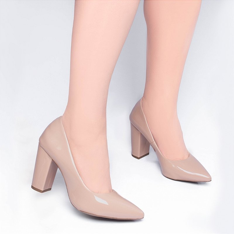 Sapato Scarpin Rose Salto Grosso Noiva Torricella AVS 2025-00B