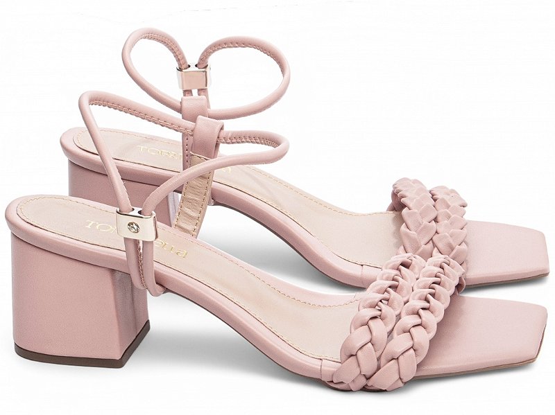 Sandália Tiras Trançadas Salto Baixo Torricella AVS 457.004.104C
