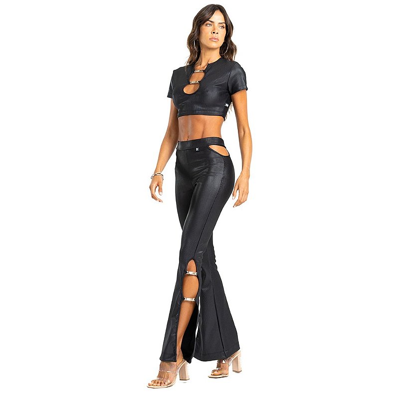 Calça Ecxtasy Preta Labellamafia