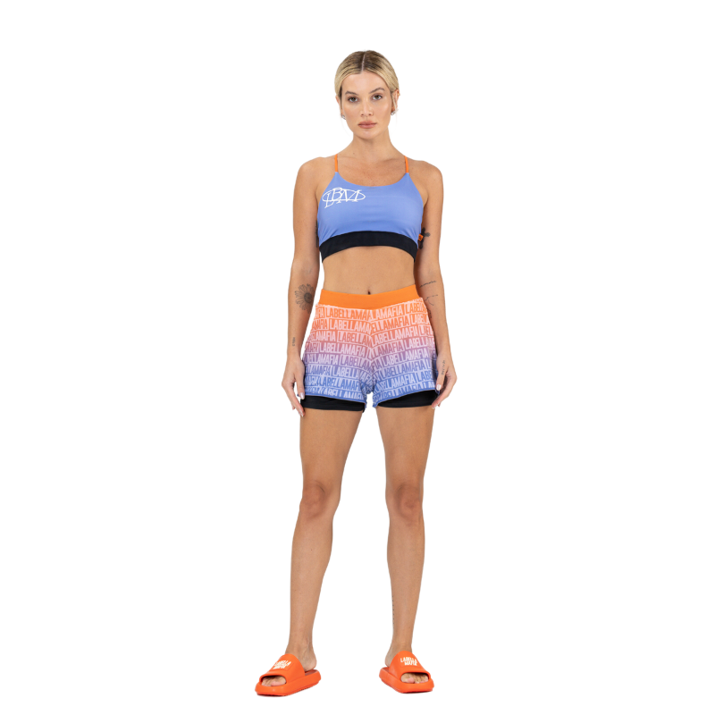Short Dupla Face Malha Beachsports Estampado Labellamafia
