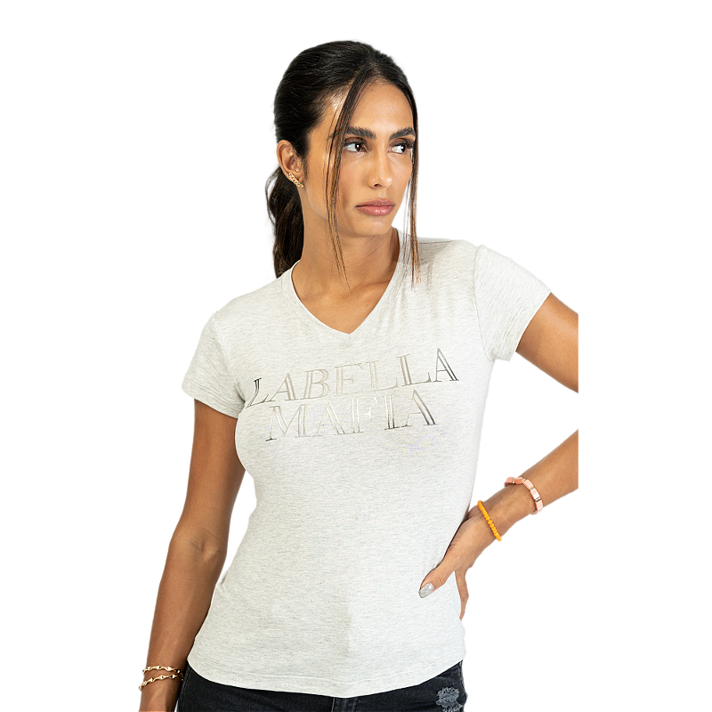 Camiseta Malha Tees Mescla Labellamafia