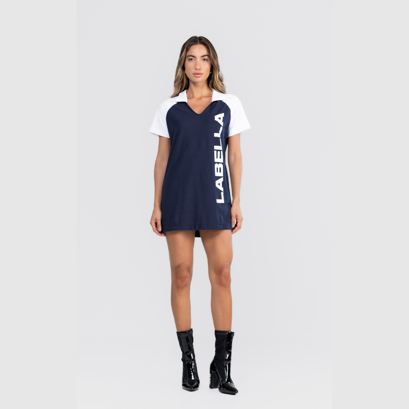 Vestido Malha Street Azul Labellamafia