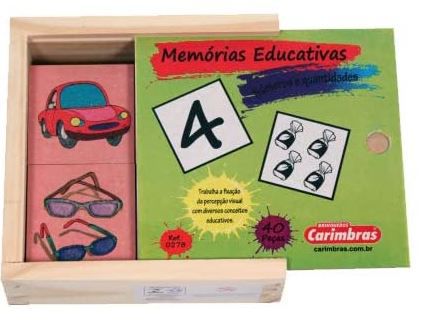 Jogo da Memoria de Numeros e Quantidades (40 pecas) - JottPlay - Compre  brinquedos educativos online