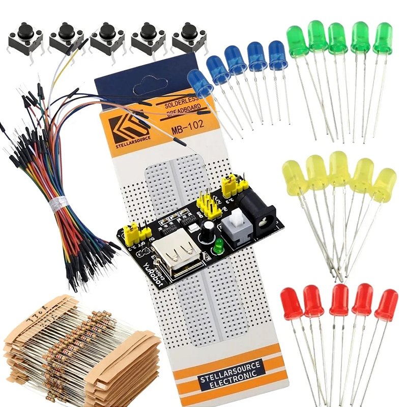 Led Conenction Protoboard Kit Completo com Protoboard e Fonte 12V - Smartcomp seu fornecedor ...
