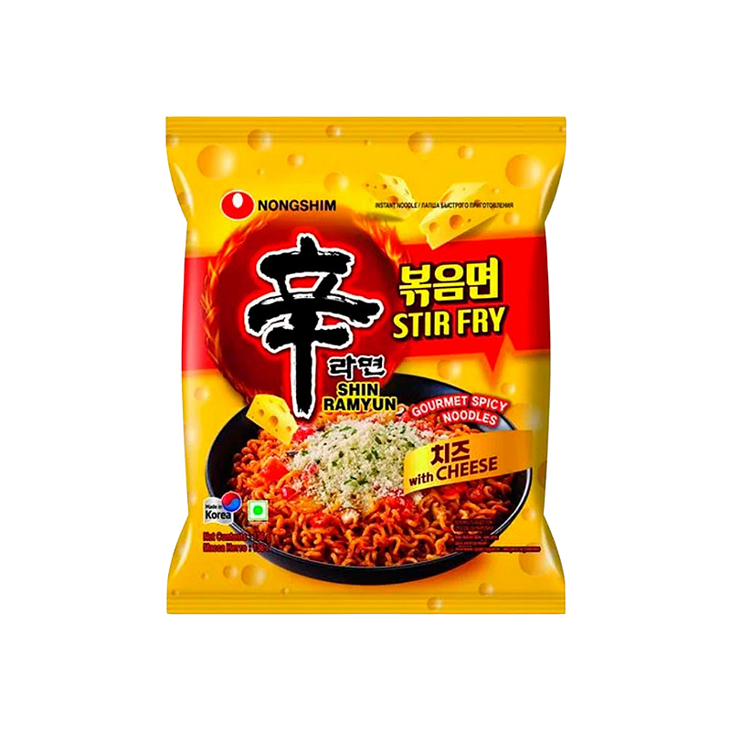 Lamen Coreano Shin Ramyun Stir Fry Cheese Nongshim 136G - Lojas