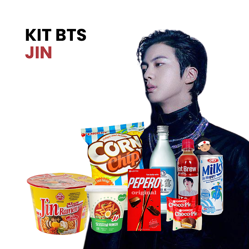 Kit BTS Jin - Lojas Kaito — O melhor dos produtos orientais em um