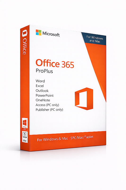 Licença Microsoft 365 - Pacote Office Anual- Até 5 PCs - R$79,00