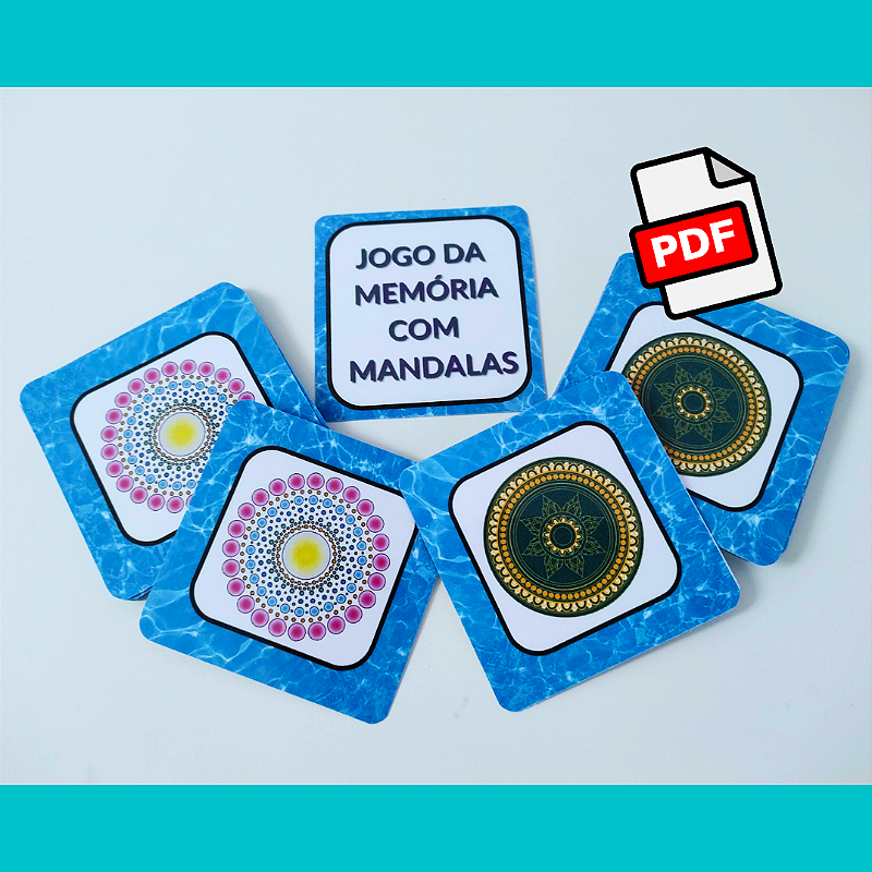 PDF Estimulação Cognitiva - Jogo da memória com mandalas