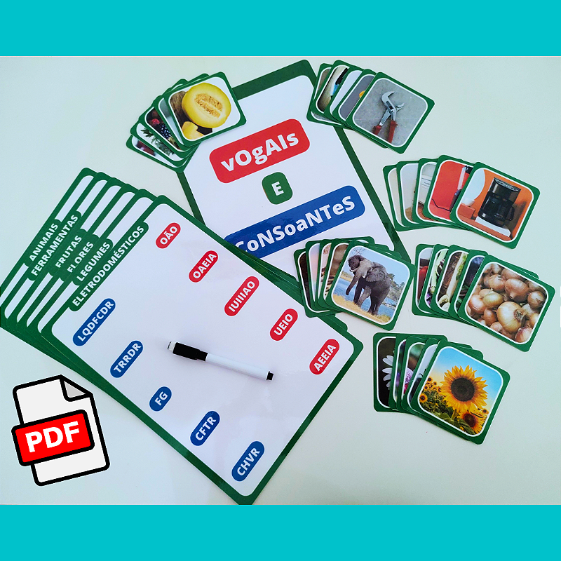PDF Estimulação Cognitiva - Vogais e Consoantes