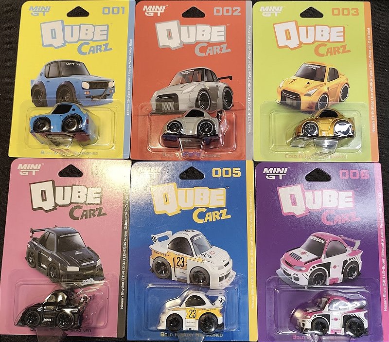 Mini GT QUBE CARZ Mix 1 2026 - Set Completo - LD Minis: de