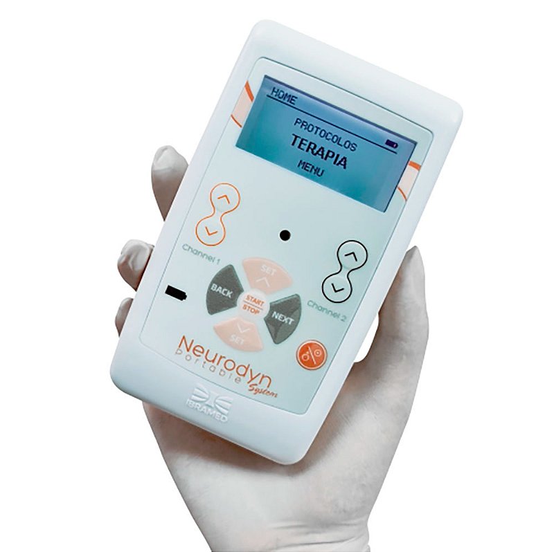Neurodyn Portátil System - Aparelho de Correntes Aussie, Russa, Interferencial Bipolar, TENS e FES - IBRAMED