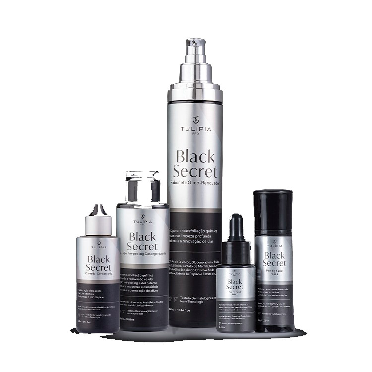 Kit Peeling Premium Black Secret Uso Profissional