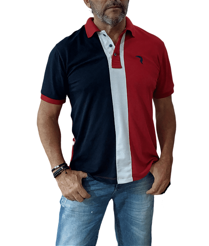 Camisa Gola Polo Listrada Yellow Brasil