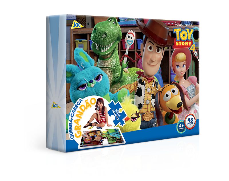 Quebra Cabeça Infantil Toy Story 48 Peças Grandes Toyster