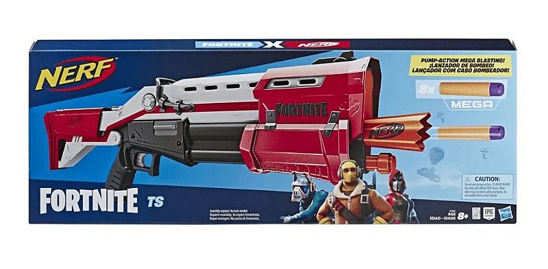 Brinquedo Lança Dardos Nerf Fortnite Reskin - Com 8 dardos Nerf Mega  Oficial - E7065 - Hasbro