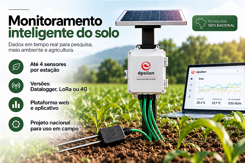 Estação de Monitoramento de Solo IoT