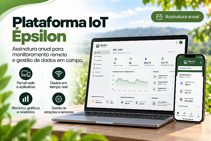 Assinatura Anual da Plataforma IoT Épsilon