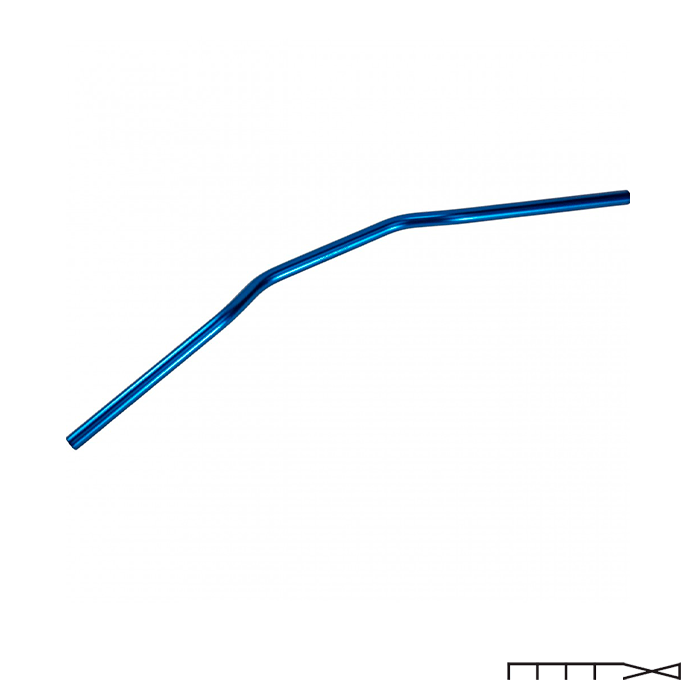 TRW MCL124SS Speedfighter Steel Handlebar - Black, 22mm X 860mm, With ABE (German TÜV Approval)