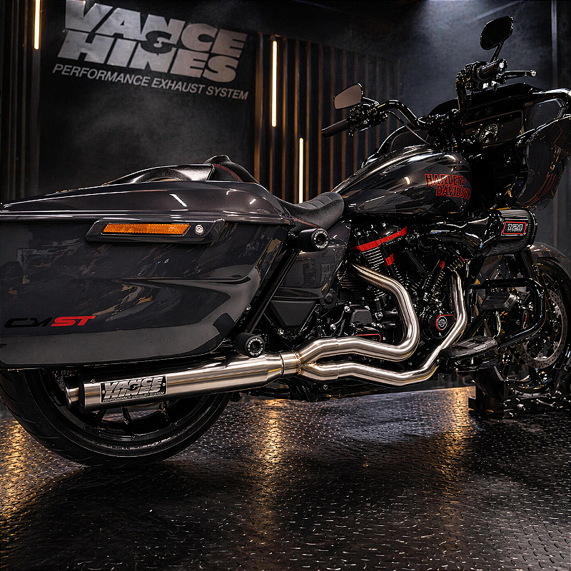 Escapamento 2 Into 1 Vance & Hines PCX™ Mod. Supersport - Escovado