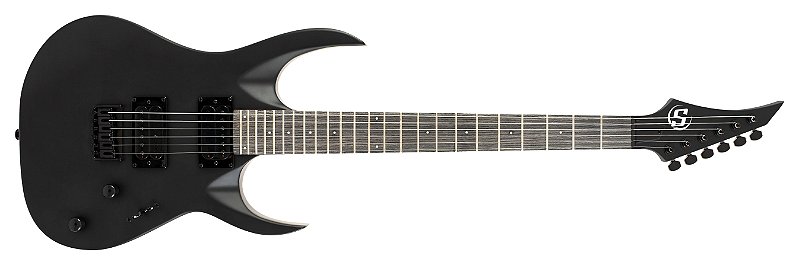 Guitarra 6 Cordas S by Solar AB4.6C preto carbono fosco - Norris