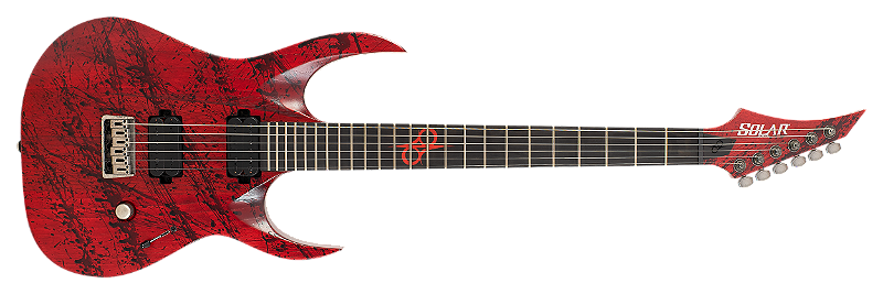 ギター SOLAR GUITARS X1.6FRPN Canibalismo + a2-6frpn-canibalismo-front-