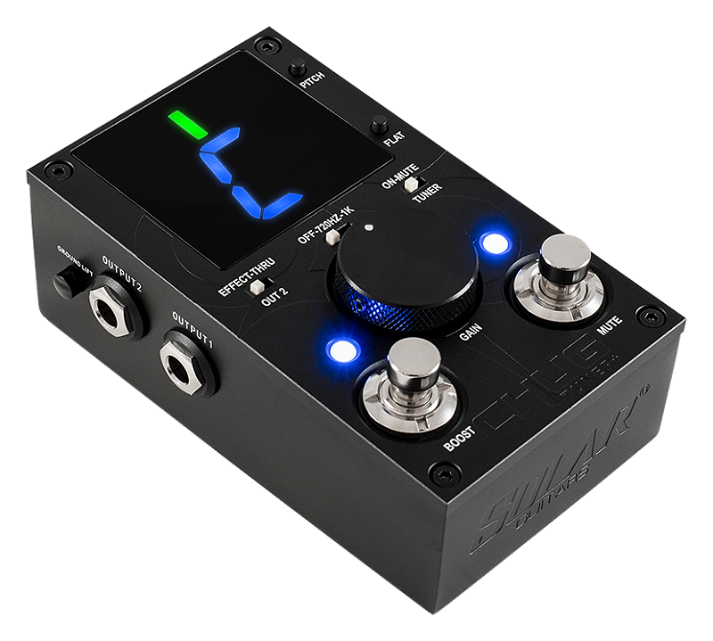 Pedal afinador CHUG Tuner+ Stage com boost - Norris Imports: Solar