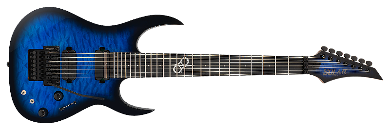 Guitarra elétrica 7 cordas Solar SBR1.7FRQOB Sustainiac+ GOTOH
