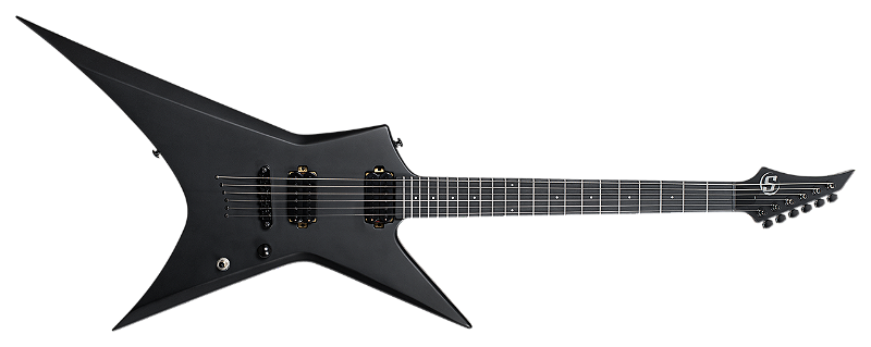 Guitarra 6 Cordas S by Solar XB4.6C preta type X - Norris Imports