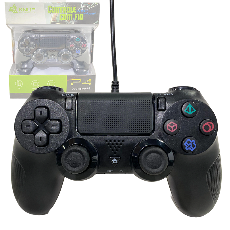 Controle Joystick com Fio para Ps4 e PC em São Luís MA - Mundo