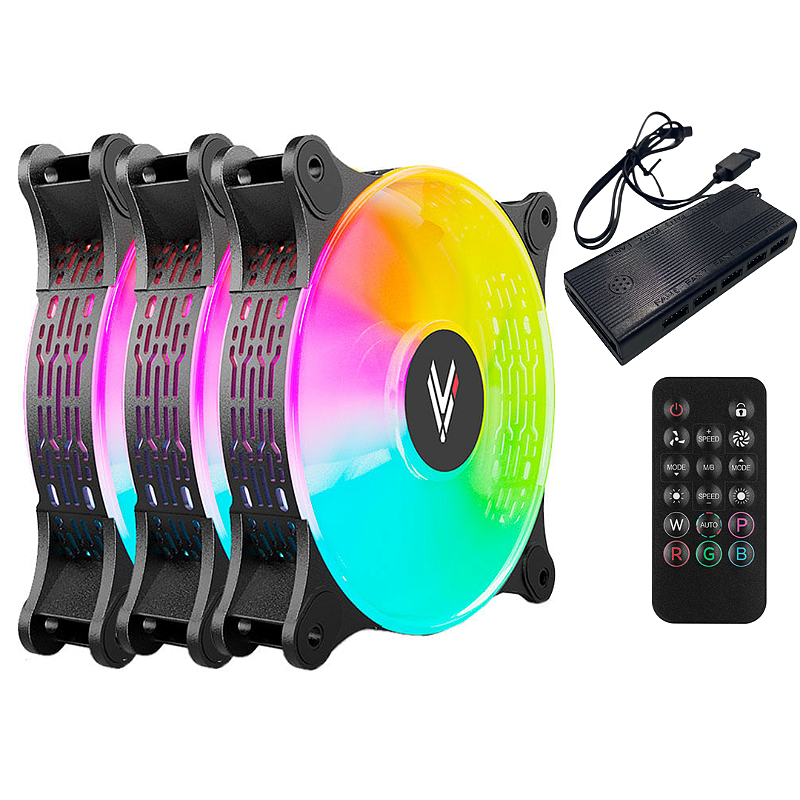 Kit 3 Coolers Fan com Controladora e Controle Remoto em São Luís MA ...