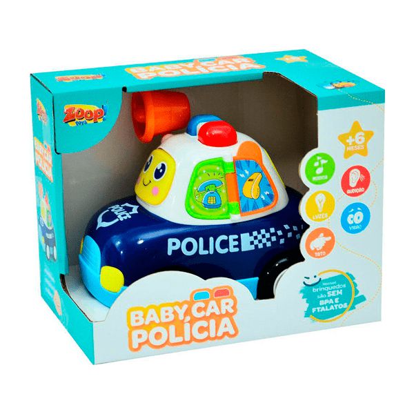 Brinquedo Infantil Carro de Polícia com Som e Luzes - Chic Outlet -  Economize com estilo!