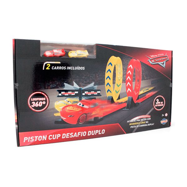 Playset de Corrida - Relâmpago McQueen - Carros 3 - Disney - Toyng