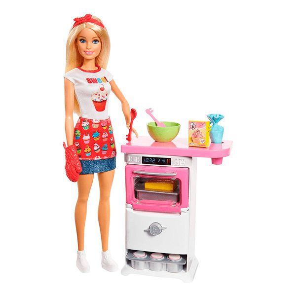 Barbie small best sale kitchen set